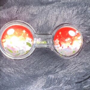 100% Red heart with cherry blossom eyes!